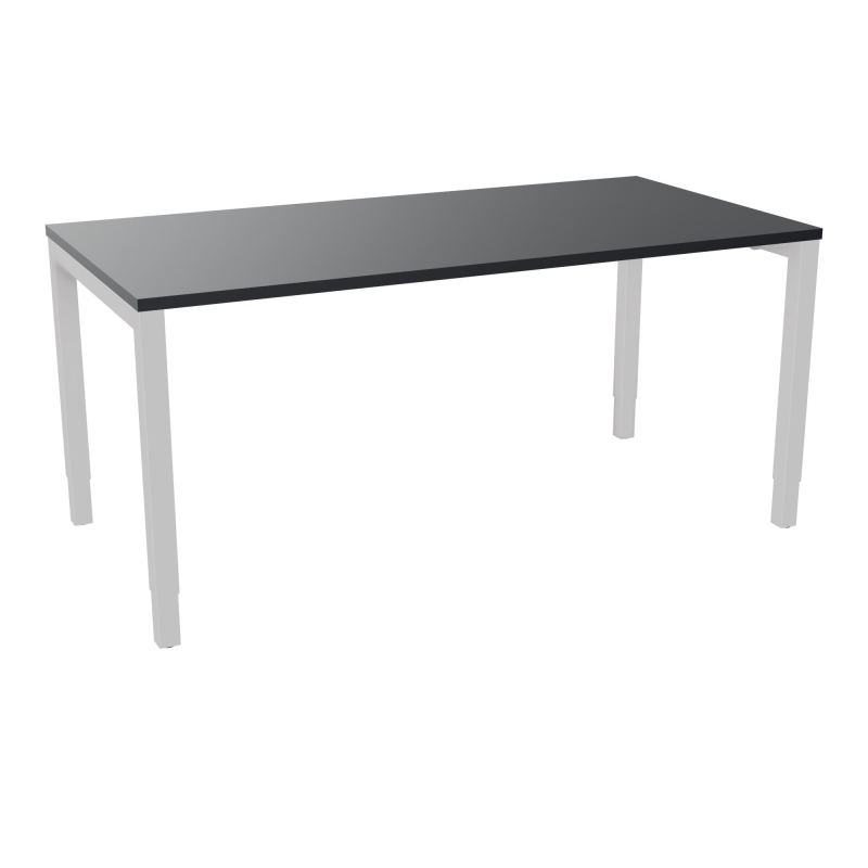BUREAU ARIAL T RECT L160XP80EP25 PIED CARRE ARCHE REGLABLE  R9 SD