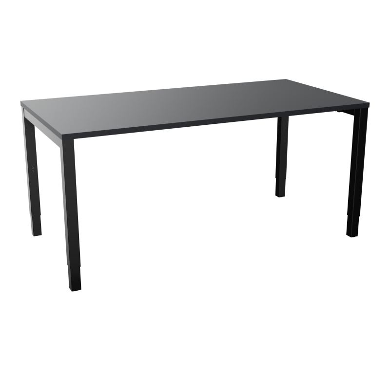 BUREAU ARIAL T RECT L160XP80EP25 PIED CARRE ARCHE REGLABLE  R9 SG