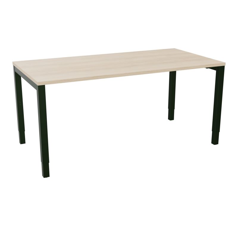 BUREAU ARIAL T RECT L160XP80EP25 PIED CARRE ARCHE REGLABLE RZ ST