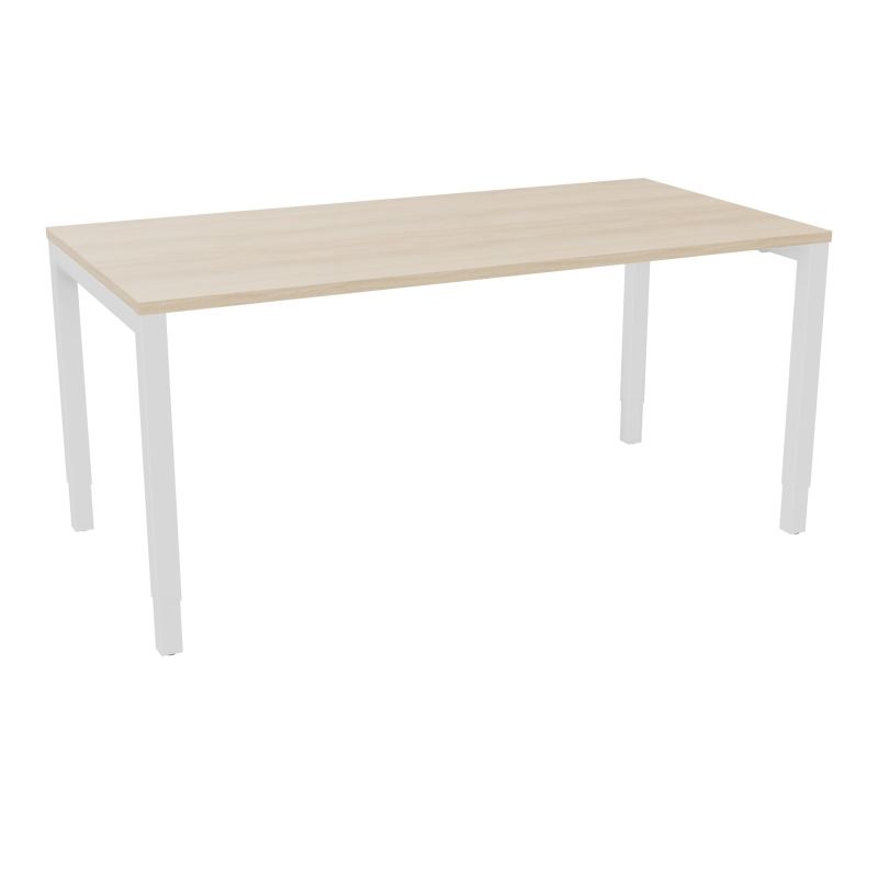 BUREAU ARIAL T RECT L160XP80EP25 PIED CARRE ARCHE REGLABLE RZ ZO