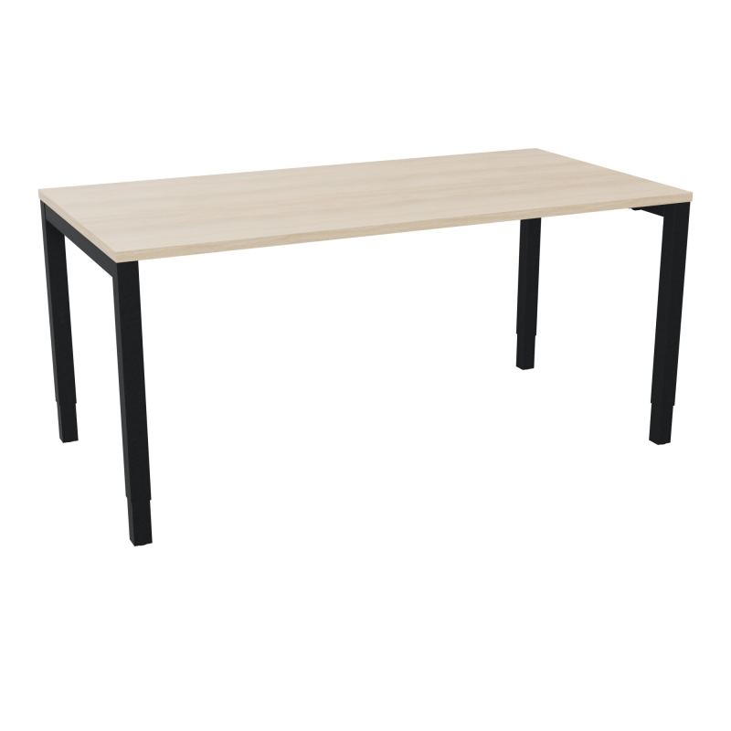BUREAU ARIAL T RECT L160XP80EP25 PIED CARRE ARCHE REGLABLE RZ ZP