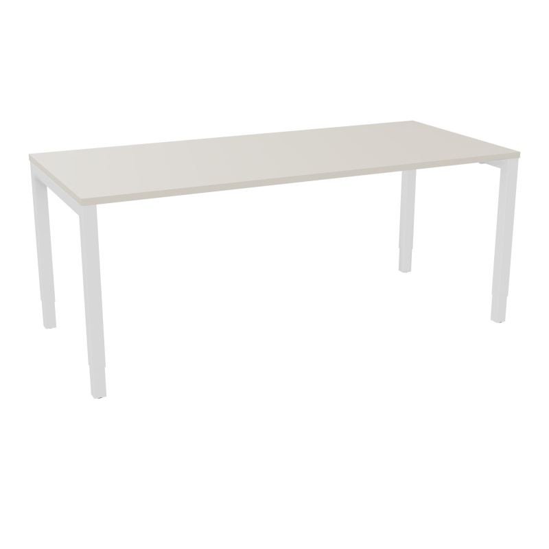 BUREAU ARIAL T RECT L180XP80EP25 PIED CARRE ARCHE REGLABLE N5 SO