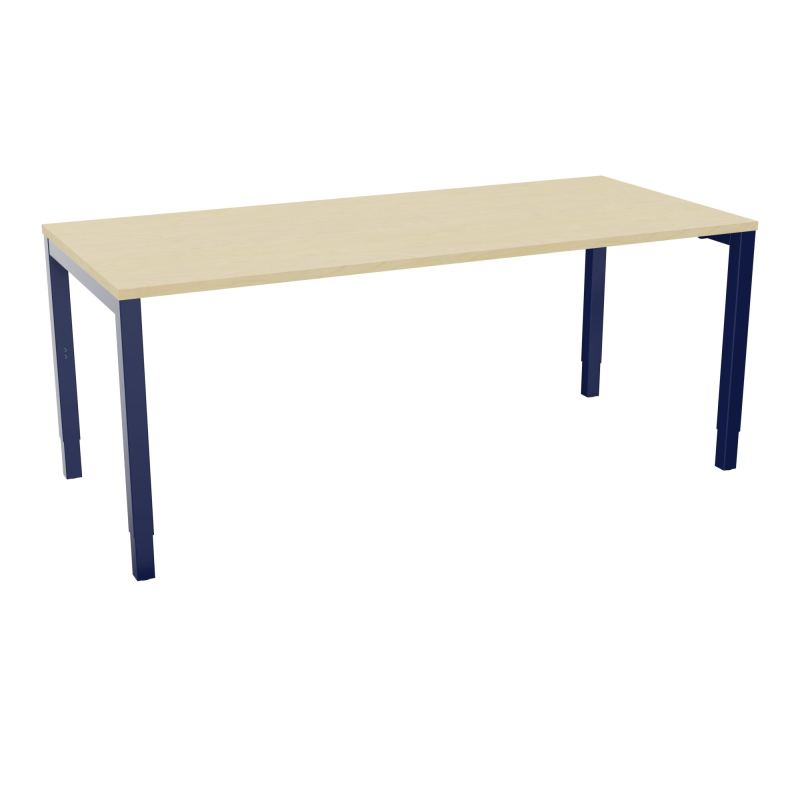BUREAU ARIAL T RECT L180XP80EP25 PIED CARRE ARCHE REGLABLE N8 X4