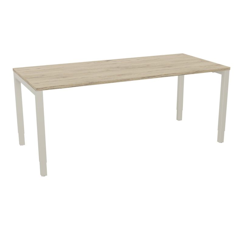 BUREAU ARIAL T RECT L180XP80EP25 PIED CARRE ARCHE REGLABLE R3 ZC