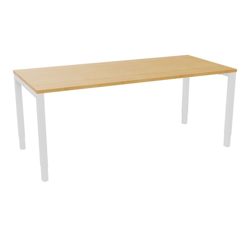 BUREAU ARIAL T RECT L180XP80EP25 PIED CARRE ARCHE REGLABLE  R5 ZO