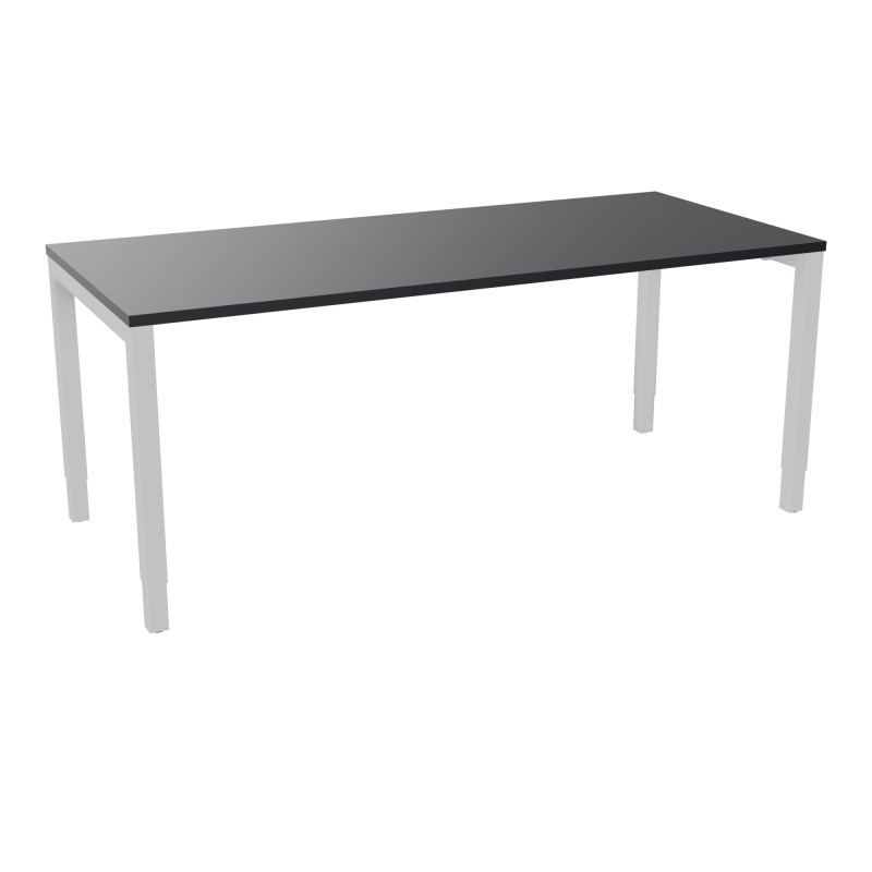 BUREAU ARIAL T RECT L180XP80EP25 PIED CARRE ARCHE REGLABLE  R9 SD