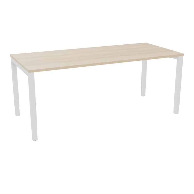 BUREAU ARIAL T RECT L180XP80EP25 PIED CARRE ARCHE REGLABLE RZ ZO
