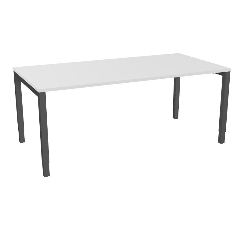 BUREAU ARIAL T RECT L180 P90EP25 PIED CARRE ARCHE REGLABLE MG SC