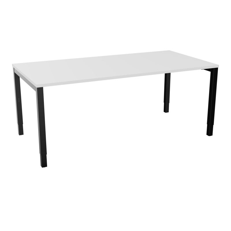 BUREAU ARIAL T RECT L180 P90EP25 PIED CARRE ARCHE REGLABLE MG SG