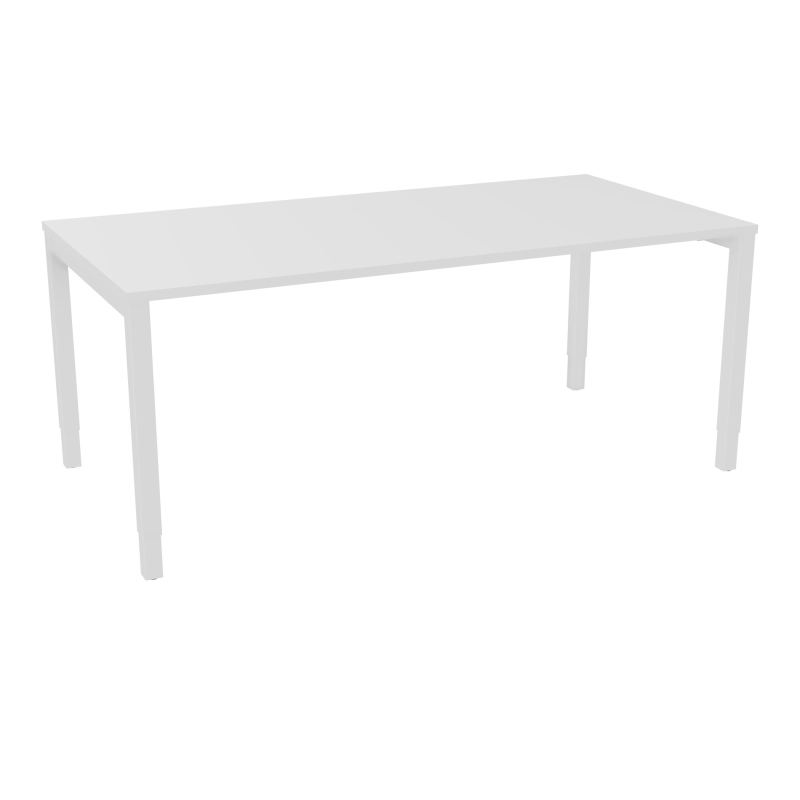 BUREAU ARIAL T RECT L180 P90EP25 PIED CARRE ARCHE REGLABLE MG ZO