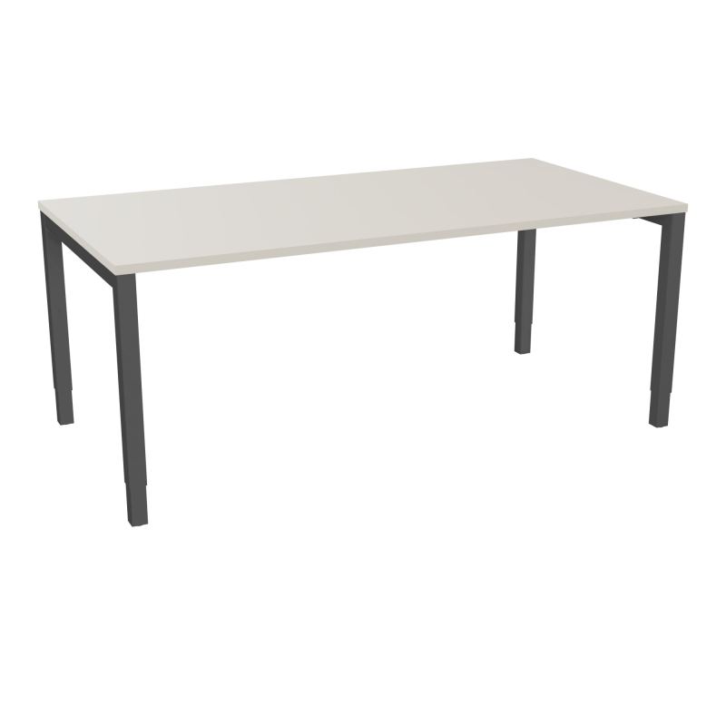BUREAU ARIAL T RECT L180 P90EP25 PIED CARRE ARCHE REGLABLE N5 SC