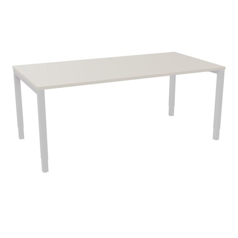 BUREAU ARIAL T RECT L180 P90EP25 PIED CARRE ARCHE REGLABLE N5 SD