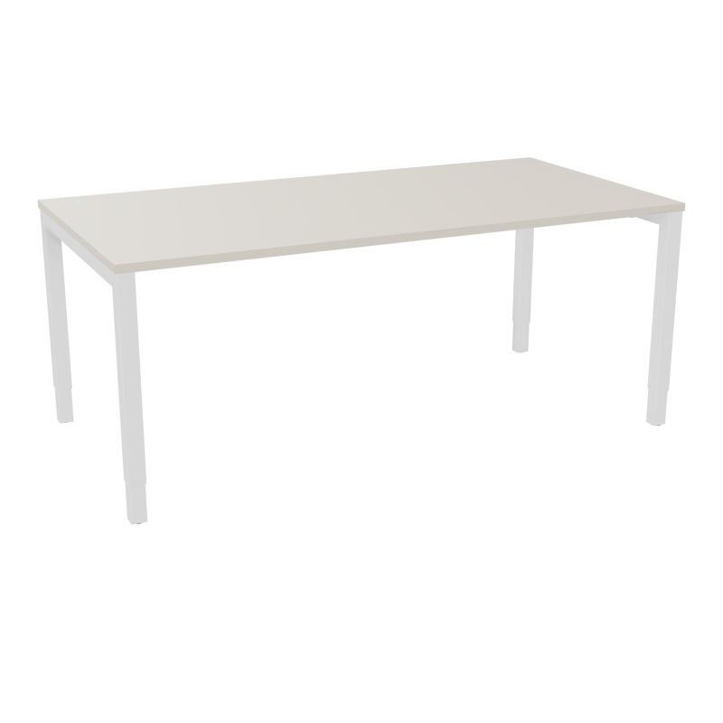 BUREAU ARIAL T RECT L180 P90EP25 PIED CARRE ARCHE REGLABLE N5 SO