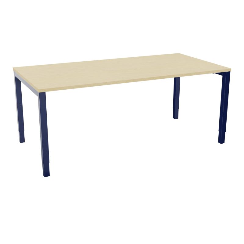 BUREAU ARIAL T RECT L180 P90EP25 PIED CARRE ARCHE REGLABLE N8 X4