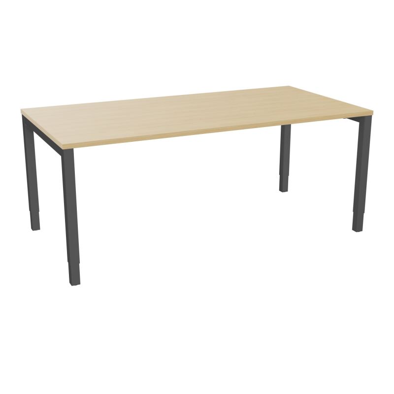 BUREAU ARIAL T RECT L180 P90EP25 PIED CARRE ARCHE REGLABLE  R1 SC