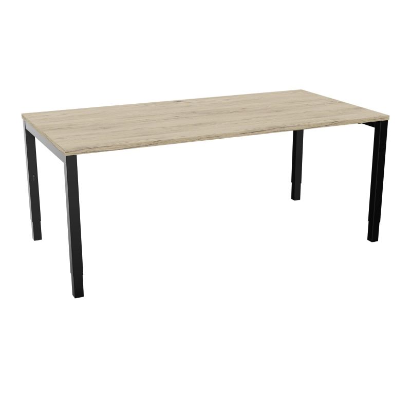 BUREAU ARIAL T RECT L180 P90EP25 PIED CARRE ARCHE REGLABLE R3 SG
