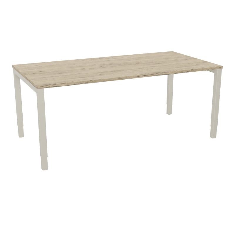 BUREAU ARIAL T RECT L180 P90EP25 PIED CARRE ARCHE REGLABLE R3 ZC