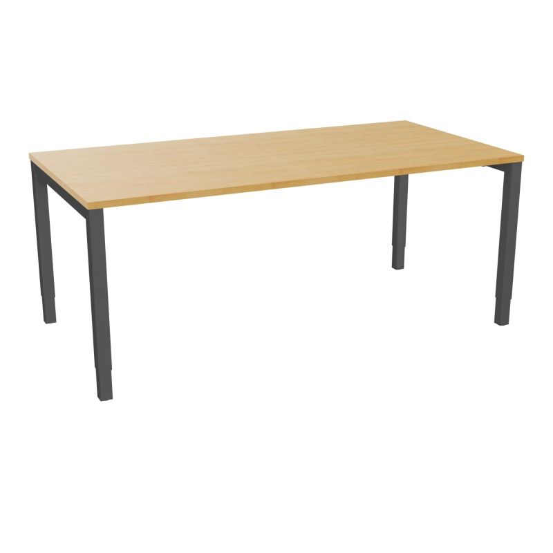 BUREAU ARIAL T RECT L180 P90EP25 PIED CARRE ARCHE REGLABLE  R5 SC