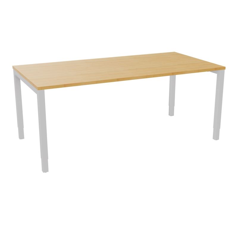 BUREAU ARIAL T RECT L180 P90EP25 PIED CARRE ARCHE REGLABLE  R5 SD