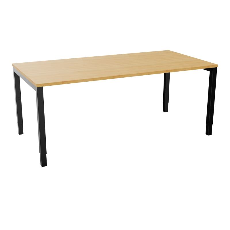 BUREAU ARIAL T RECT L180 P90EP25 PIED CARRE ARCHE REGLABLE  R5 SG