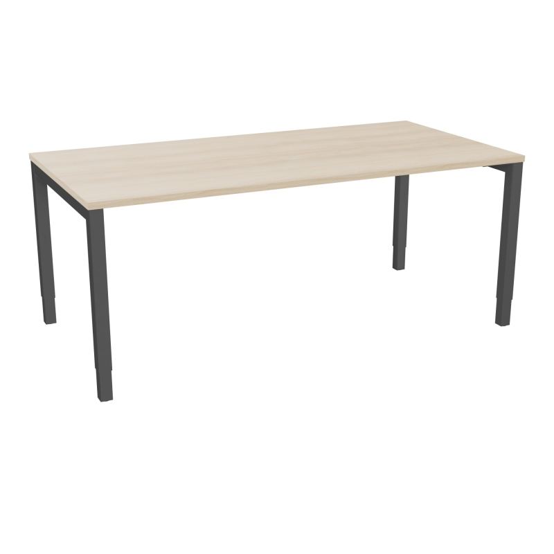 BUREAU ARIAL T RECT L180 P90EP25 PIED CARRE ARCHE REGLABLE RZ SC