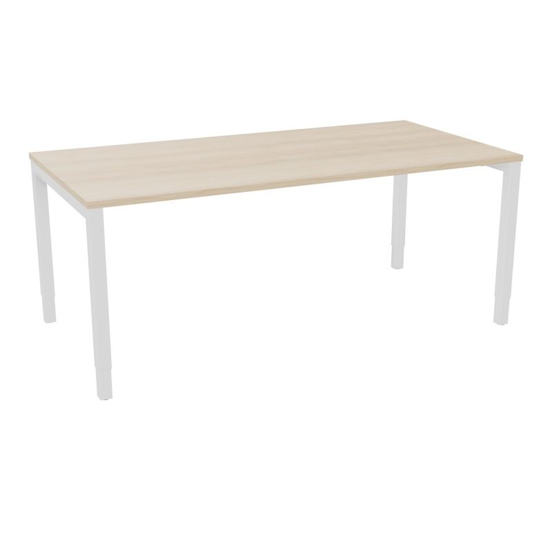 BUREAU ARIAL T RECT L180 P90EP25 PIED CARRE ARCHE REGLABLE RZ SO