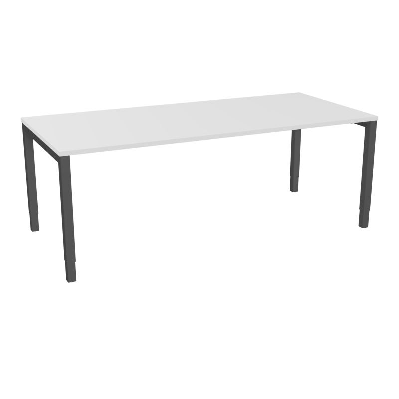 BUREAU ARIAL T RECT L200 P90EP25 PIED CARRE ARCHE REGLABLE MG SC