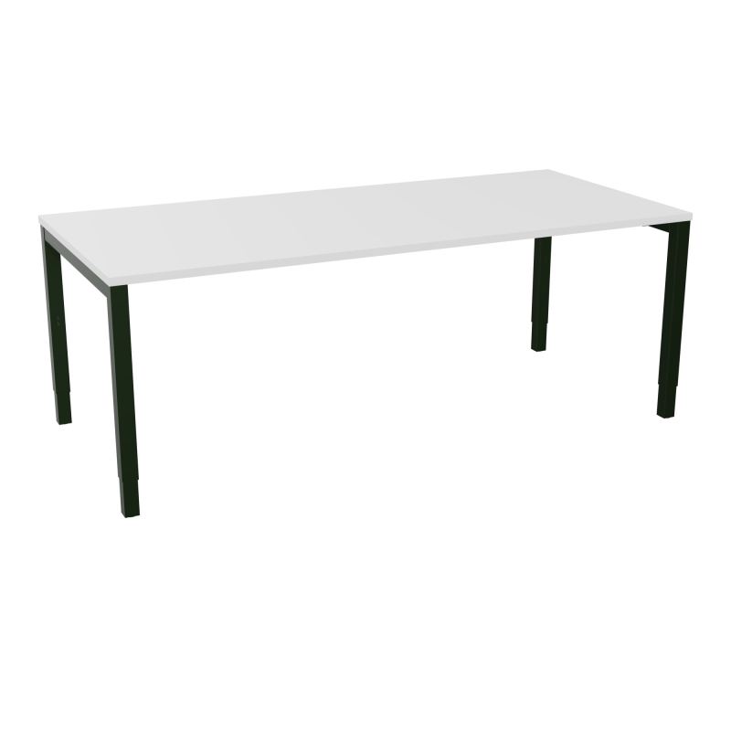 BUREAU ARIAL T RECT L200 P90EP25 PIED CARRE ARCHE REGLABLE MG ST