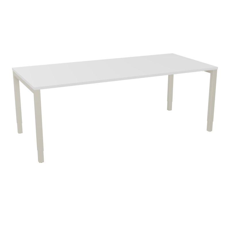 BUREAU ARIAL T RECT L200 P90EP25 PIED CARRE ARCHE REGLABLE MG ZC