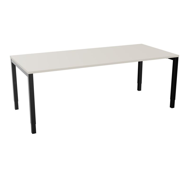 BUREAU ARIAL T RECT L200 P90EP25 PIED CARRE ARCHE REGLABLE N5 SG