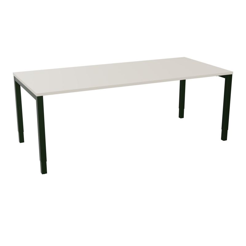 BUREAU ARIAL T RECT L200 P90EP25 PIED CARRE ARCHE REGLABLE N5 ST