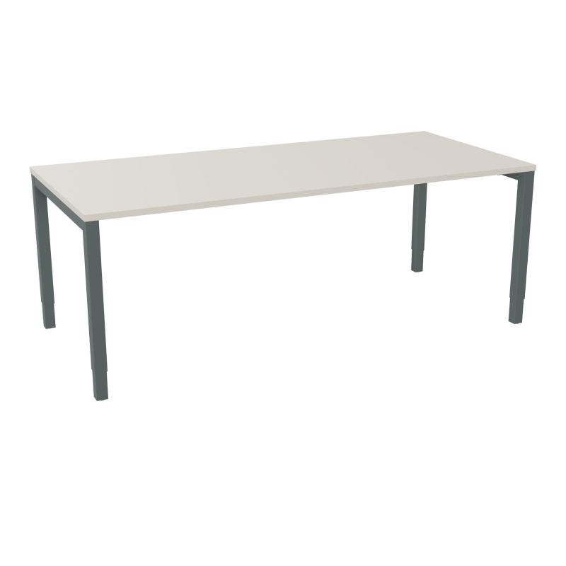 BUREAU ARIAL T RECT L200 P90EP25 PIED CARRE ARCHE REGLABLE N5 SU