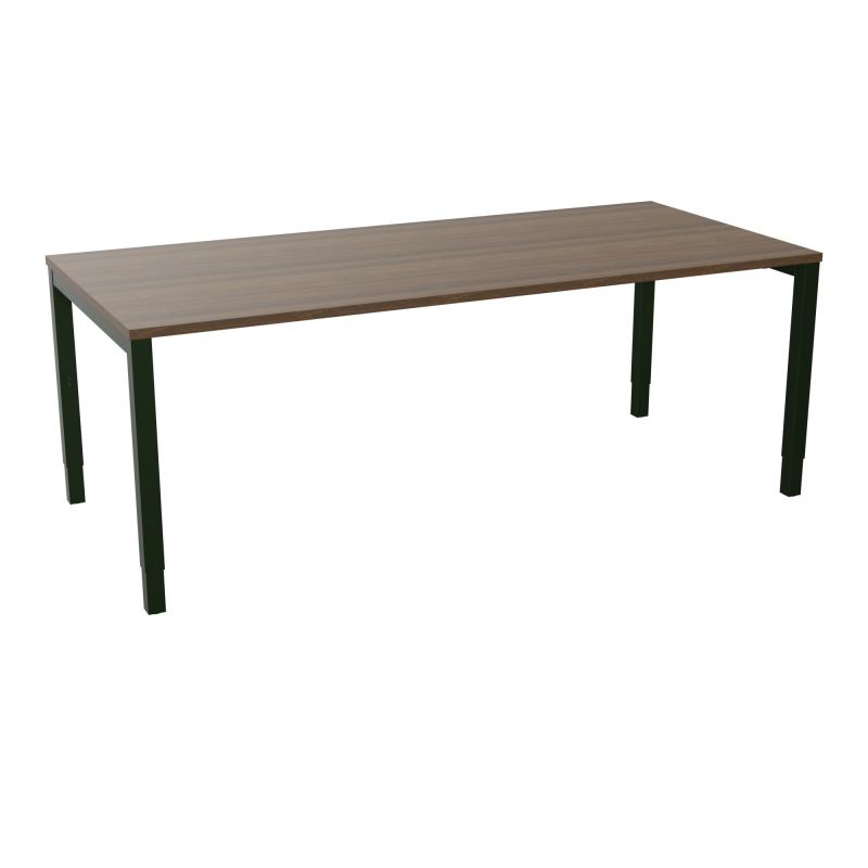 BUREAU ARIAL T RECT L200 P90EP25 PIED CARRE ARCHE REGLABLE N6 ST