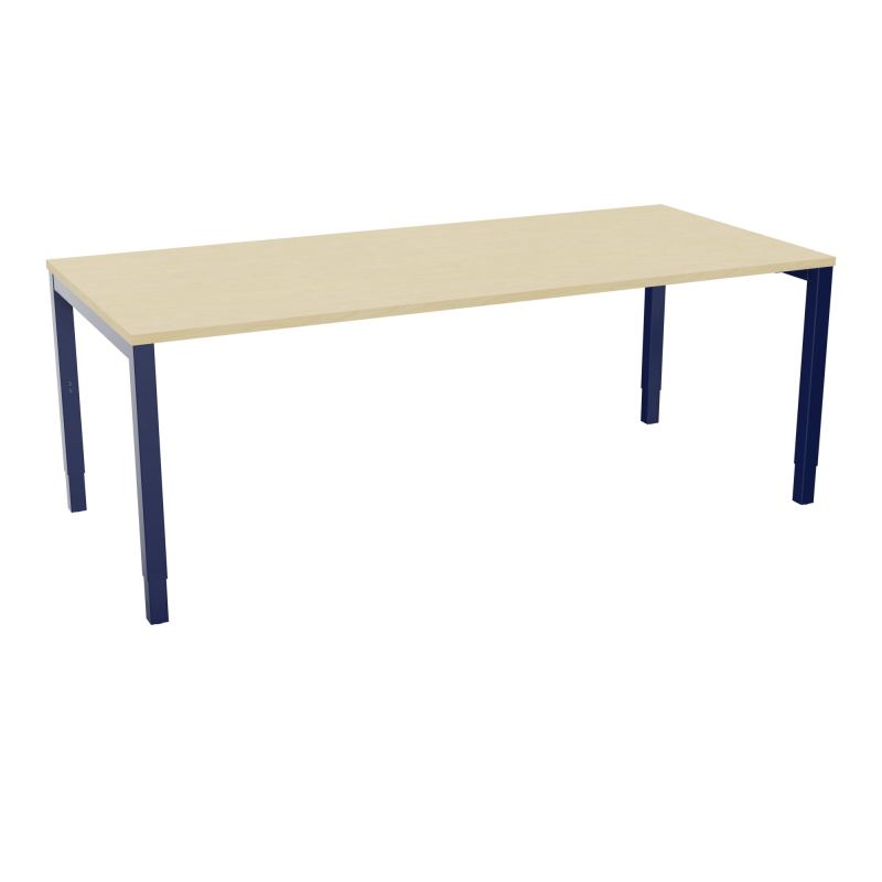 BUREAU ARIAL T RECT L200 P90EP25 PIED CARRE ARCHE REGLABLE N8 X4