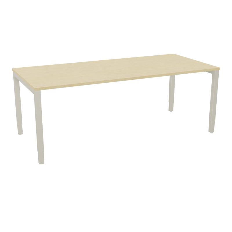 BUREAU ARIAL T RECT L200 P90EP25 PIED CARRE ARCHE REGLABLE N8 ZC