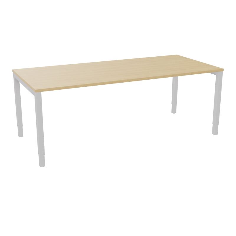 BUREAU ARIAL T RECT L200 P90EP25 PIED CARRE ARCHE REGLABLE  R1 SD