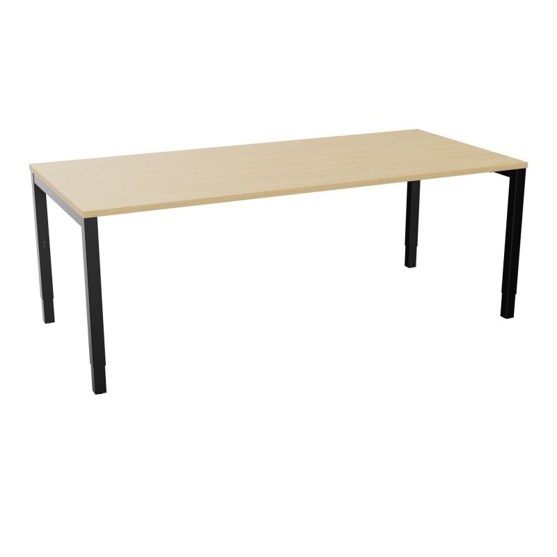 BUREAU ARIAL T RECT L200 P90EP25 PIED CARRE ARCHE REGLABLE  R1 SG