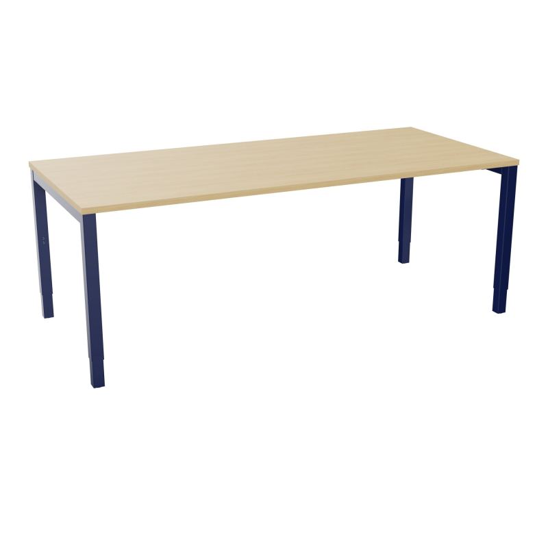 BUREAU ARIAL T RECT L200 P90EP25 PIED CARRE ARCHE REGLABLE  R1 X4