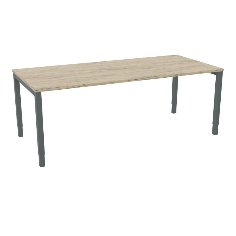 BUREAU ARIAL T RECT L200 P90EP25 PIED CARRE ARCHE REGLABLE R3 SU