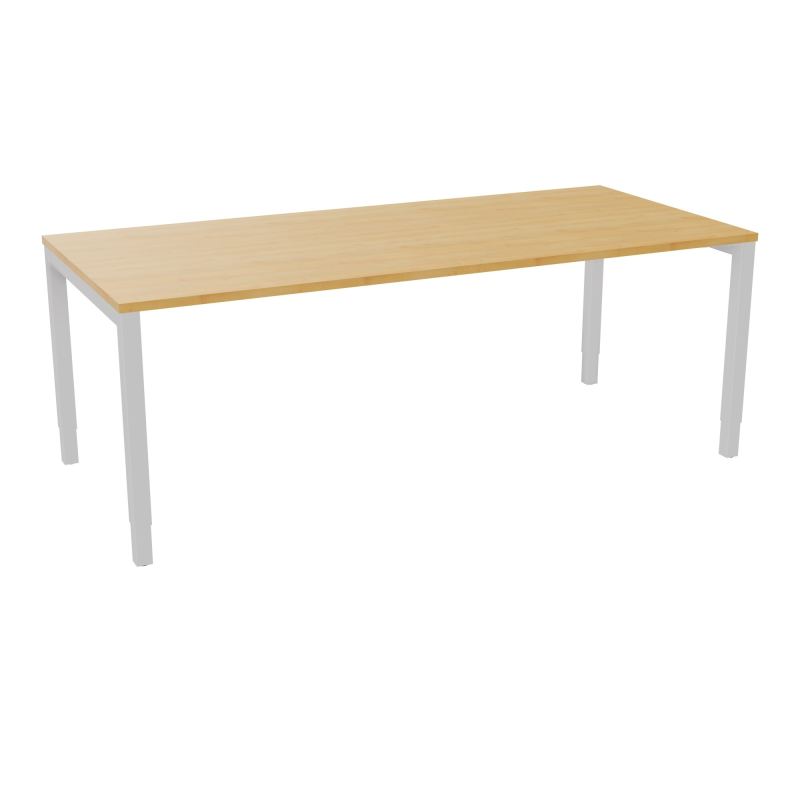 BUREAU ARIAL T RECT L200 P90EP25 PIED CARRE ARCHE REGLABLE  R5 SD