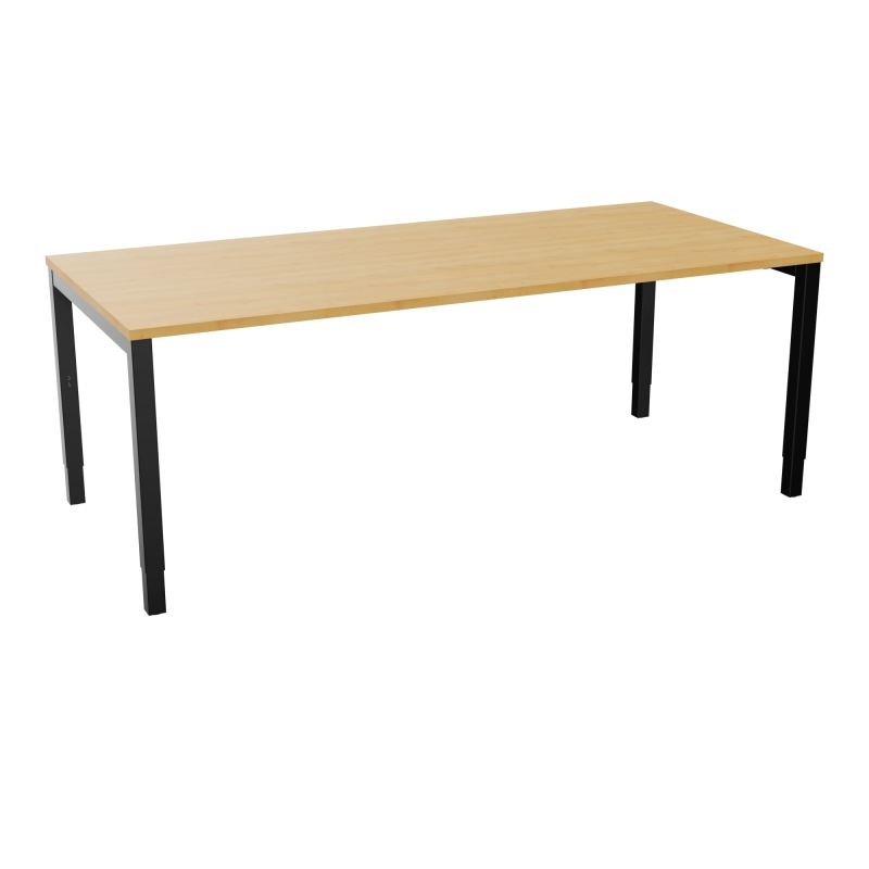 BUREAU ARIAL T RECT L200 P90EP25 PIED CARRE ARCHE REGLABLE  R5 SG