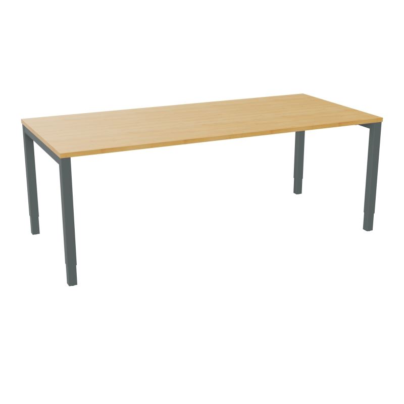 BUREAU ARIAL T RECT L200 P90EP25 PIED CARRE ARCHE REGLABLE  R5 SU