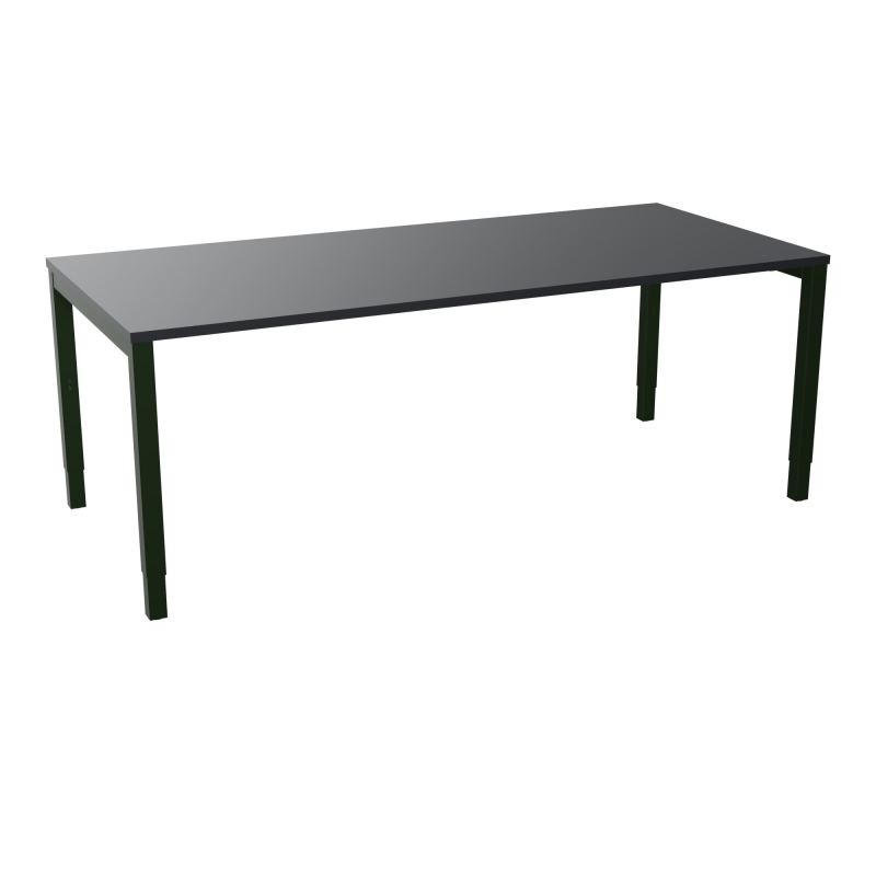 BUREAU ARIAL T RECT L200 P90EP25 PIED CARRE ARCHE REGLABLE  R9 ST