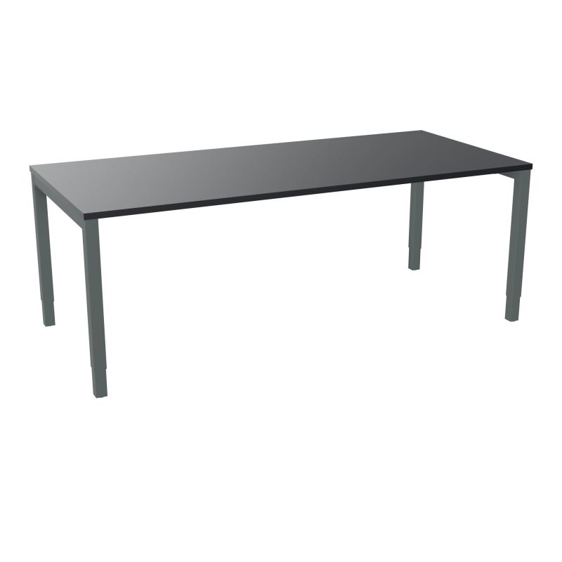 BUREAU ARIAL T RECT L200 P90EP25 PIED CARRE ARCHE REGLABLE  R9 SU