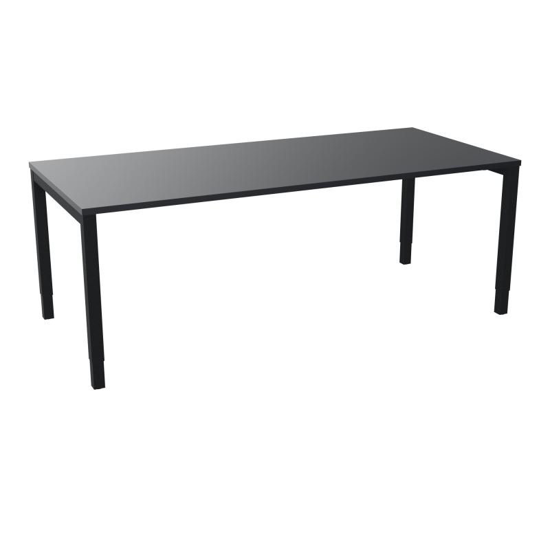 BUREAU ARIAL T RECT L200 P90EP25 PIED CARRE ARCHE REGLABLE  R9 ZP
