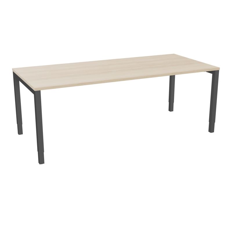 BUREAU ARIAL T RECT L200 P90EP25 PIED CARRE ARCHE REGLABLE RZ SC