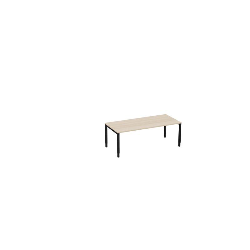 BUREAU ARIAL T RECT L200 P90EP25 PIED CARRE ARCHE REGLABLE RZ SG