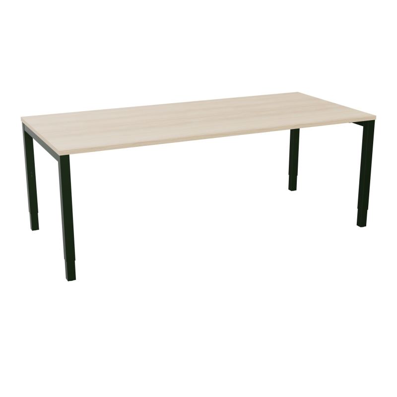 BUREAU ARIAL T RECT L200 P90EP25 PIED CARRE ARCHE REGLABLE RZ ST