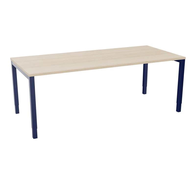 BUREAU ARIAL T RECT L200 P90EP25 PIED CARRE ARCHE REGLABLE RZ X4