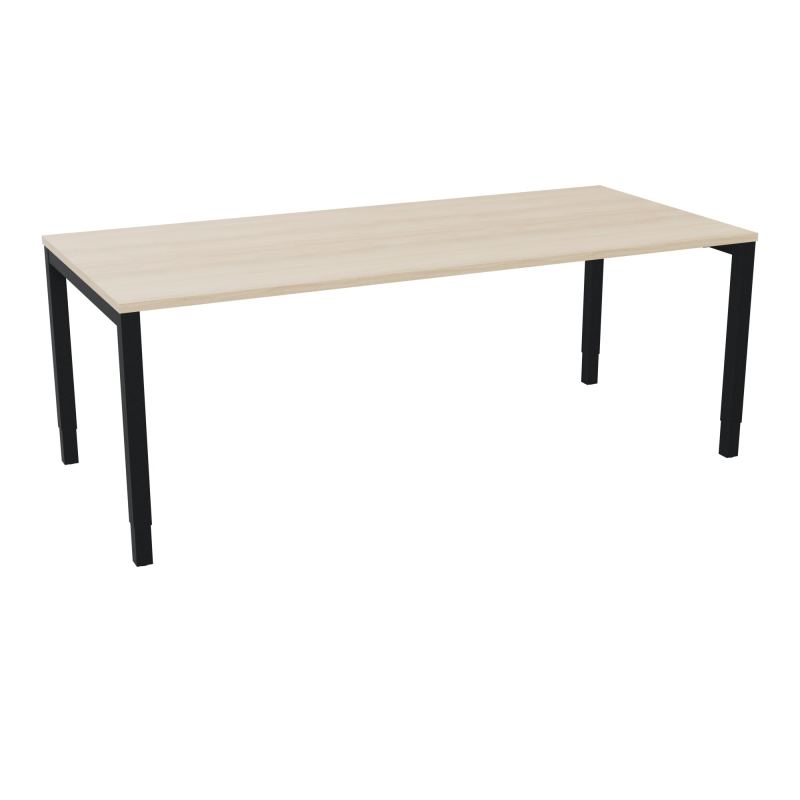 BUREAU ARIAL T RECT L200 P90EP25 PIED CARRE ARCHE REGLABLE RZ ZP